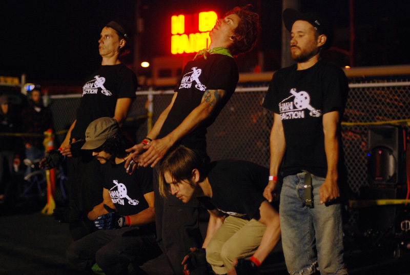 PortlandaE™s Chain Reaction bike-dance troupe.