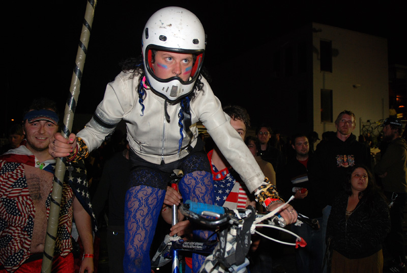 Putting on her game face.