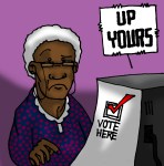 From OhioaE¦ The Diebold Machine. In 2004, the Diebold swing vote broke late for incumbent George W. Bush. If Diebold canaE™t erase ObamaaE™s 1.5-point edge, no one can. Advantage: McCain