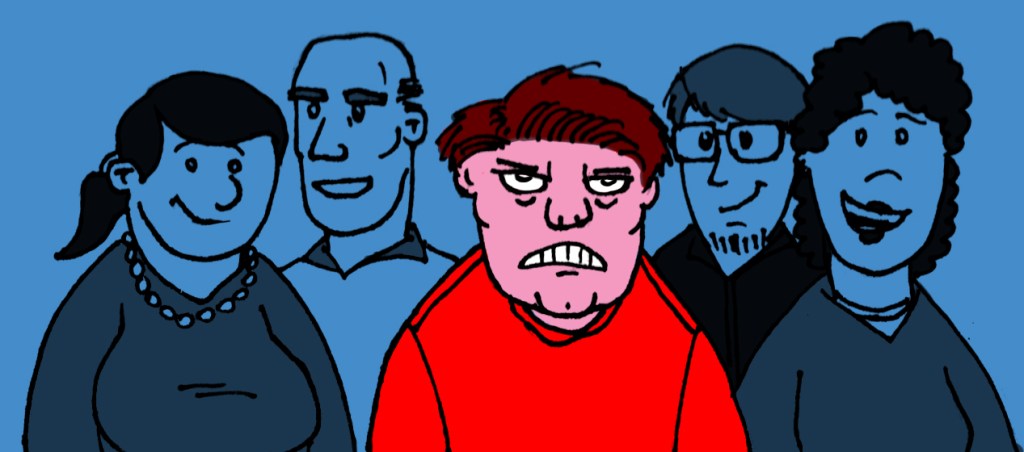 From New HampshireaE¦ The Teetering Contrarian. In the sea of blue states that is New England, one state mulishly harbors a conservative streak, thanks to its high concentration of Teetering Contrarians. With a motto like aEœLive Free or Die,aE it has to be judicious. Or batshit. Advantage: Bob Barr