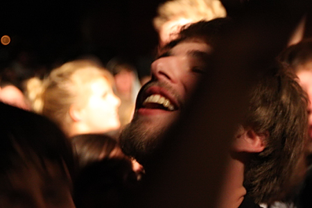 This fan... well, he was in heaven.