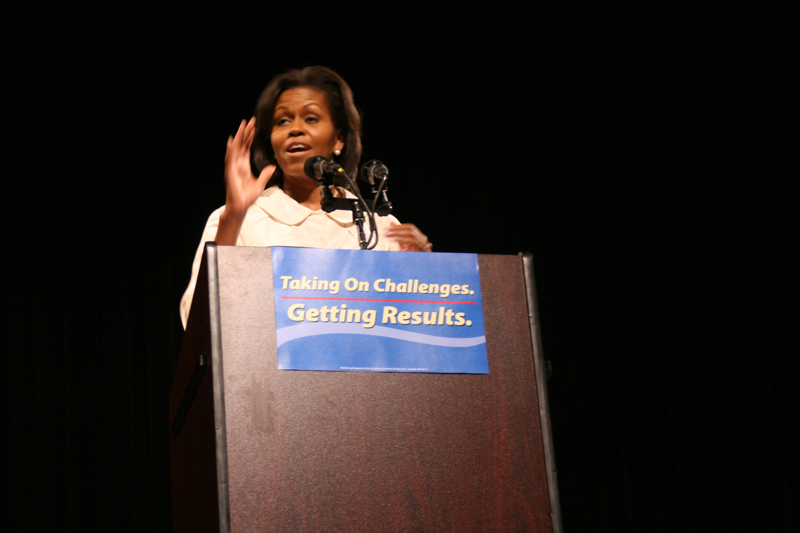 The thing that makes me the most proud of Barack ... is that the man he is today, is the same man he was in that church basement. (When they were dating.)