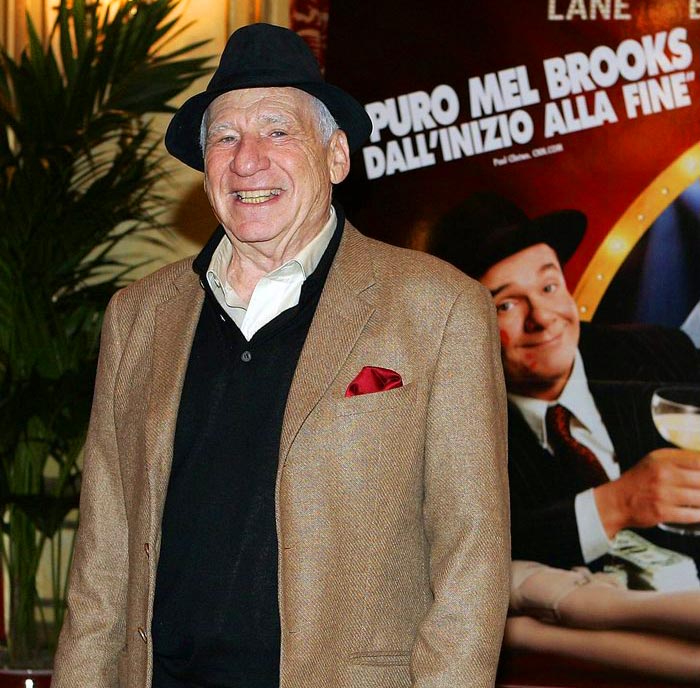 Foster says Mel Brooks ate a cookie every day during rehearsals.
