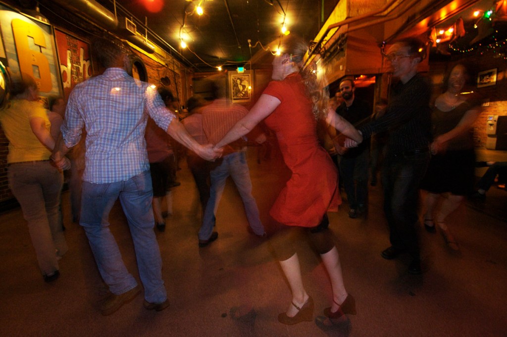 The Tallboys host square dancing every Monday evening at The Tractor Tavern