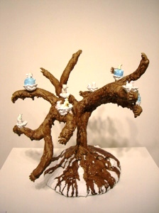 At James Harris Gallery, a sculptural Tree by Claire Cowie.