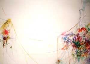 A selection of paintings at Lawrimore Project.