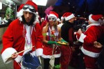Lotsa booze, plenty of Santas, and their assault on the city, Saturday,