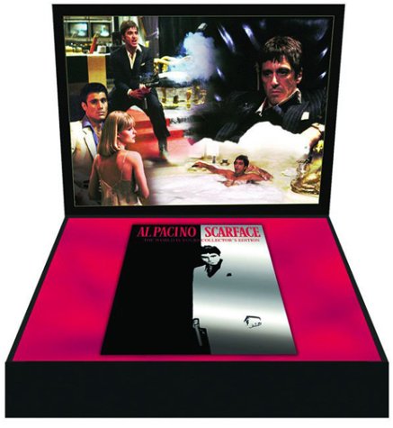 17. Scarface (Deluxe Gift Set)The perfect accompaniment to your oversized Tony Montana t-shirt and GTA: Vice City poster, this box looks like something Tony would keep his yayo in. Plus, dig the photo montage on the inside, with Al Pacino lounging in a bubble bath and introducing his lil' friend.