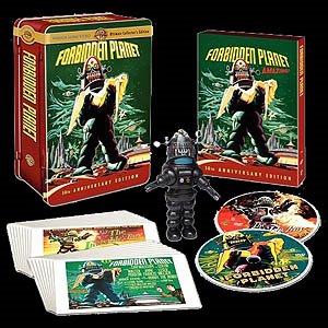 9. Forbidden Planet (Ultimate Collector's Edition)With its stamped-metal box and Robbie the Robot doll (although collectors will want to call it a figurine or statuette, it's an action figure), this sci-fi classic's set appeals to the movie lover who still plays light saber with cardboard tubes when nobody is watching.