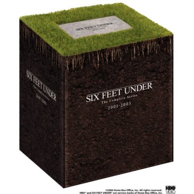 6. Six Feet Under (The Complete Series Gift Set)Six Feet Under is presented in the earth of its own grave, complete with a plaque set into grass on the top of the set (skipping a gravestone means you can still fit the sucker onto your DVD shelf).