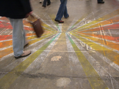 Installed at Platform, an ephemeral work by Brad Biancardi.