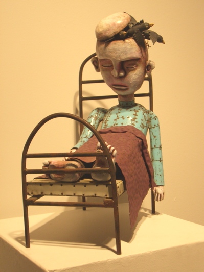 At Garde Rail Gallery, Kevin Titzer's Crows (The Sleep).