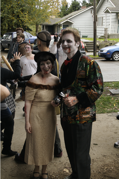 Here is a look at Seattleites at the Zombie walk in Fremont