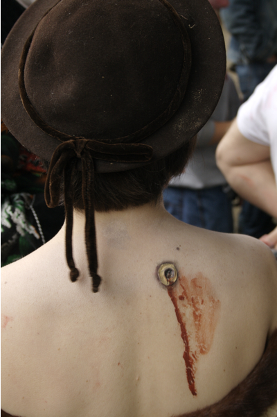 Here is a look at Seattleites at the Zombie walk in Fremont