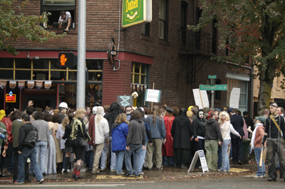 Here is a look at Seattleites at the Zombie walk in Fremont