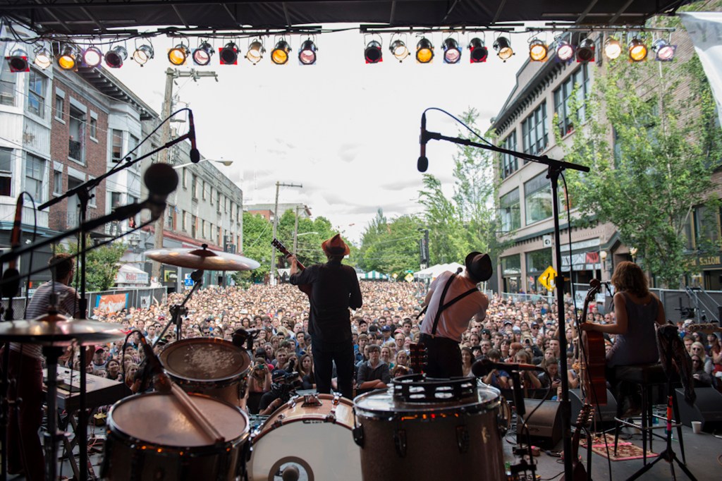 The Lumineers play Capitol Hill Block Party. Photo by Jim Bennett
