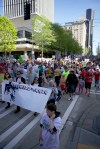 Scenes from the May Day immigration rally in Seattle.