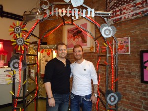 A happy couple weds at Pioneer Square’s Shotgun Ceremonies.