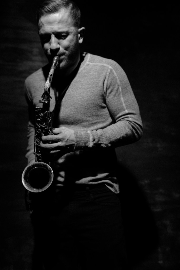 Wailing saxophone man Colin Stetson. Photo credit: Robert Nethery.