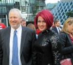 Miss Gay Seattle Aleska Manila with Mayor Mike McGinn