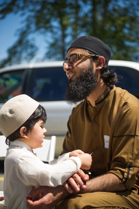 Zeeshan Baqui with son, works at microsoft