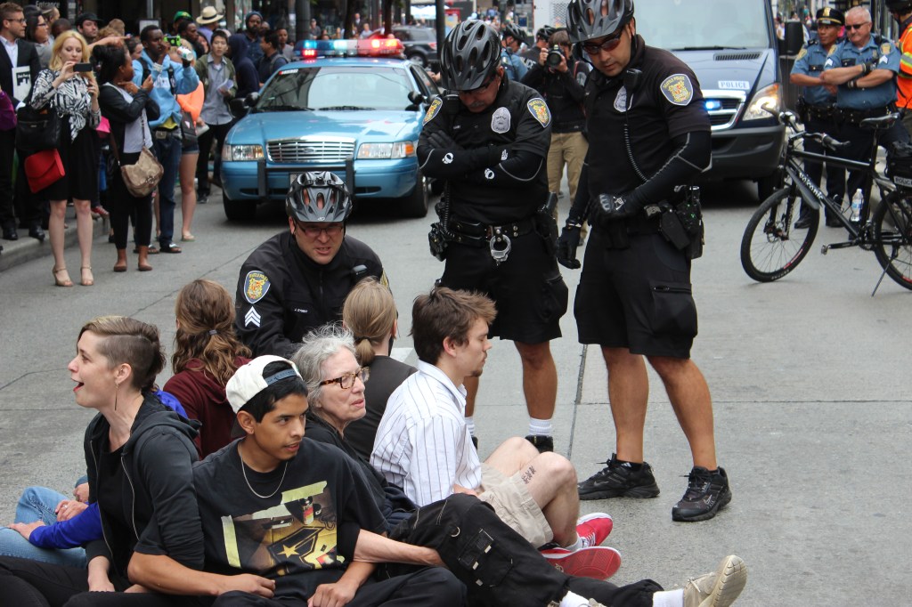 At around 4:45 yesterday, a whirlpool opened up on 4th & Pine.