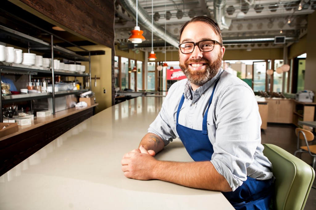 Henderson at Skillet’s long counter.