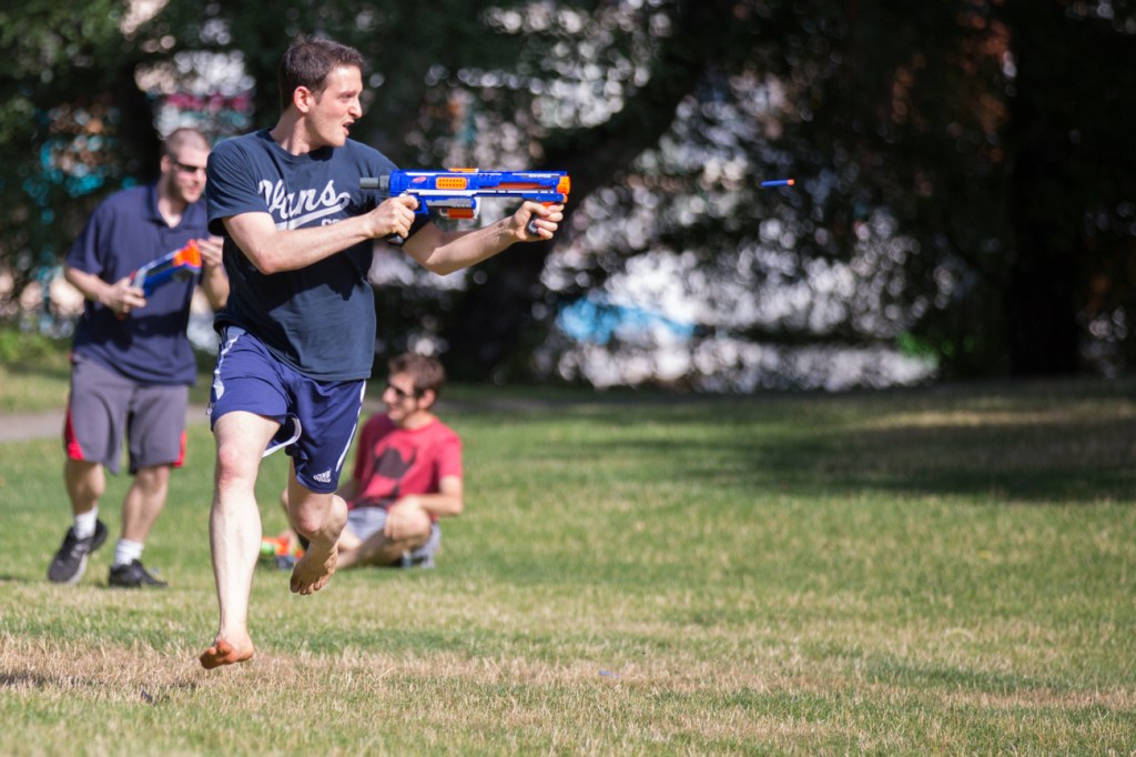 Jeff Jachter advances into enemy territory.