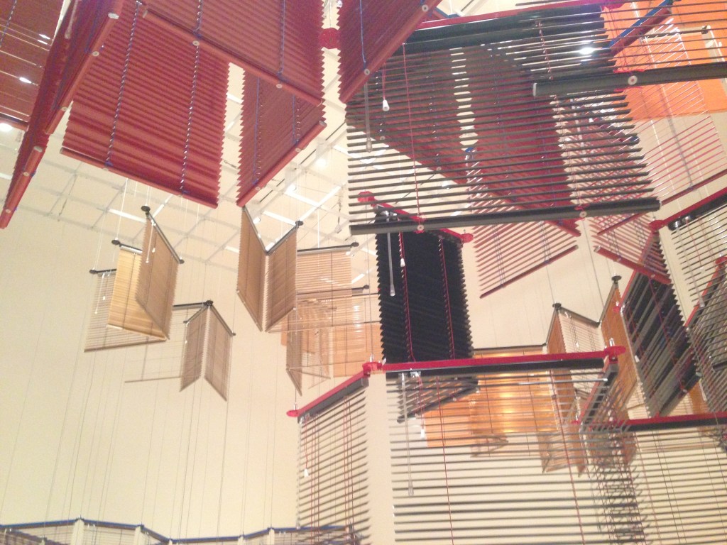 Yang’s dangling blinds.