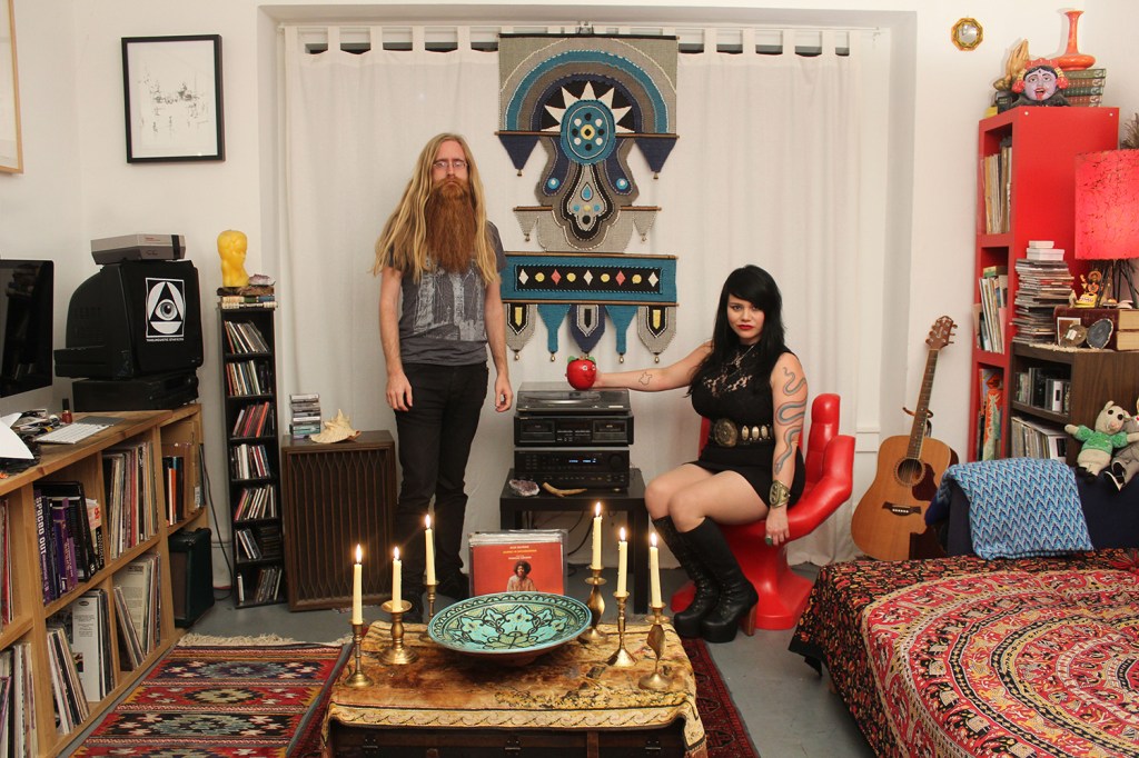 Midday Veil’s David Golightly and Emily Pothast at home.