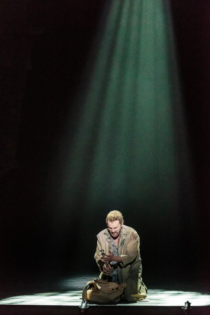 Stone’s Valjean during a low, tuneful moment.