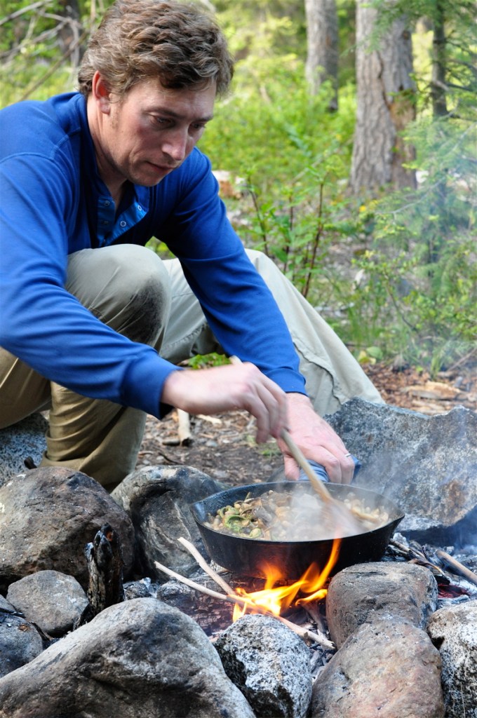 Cook fries his fungus finds.