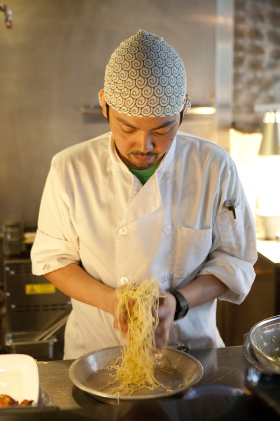 Keisuke Kobayashi at his Wallingford restaurant, 4649 (Photo by Joshua Huston)