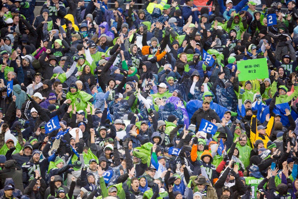 The game ended in a 23-15 victory for Seattle at a very wet, and very windy CenturyLink Field, where fans went wild.