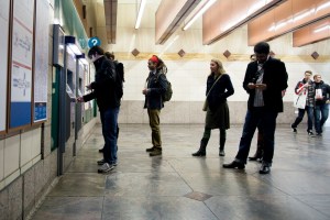 It seemed like a normal day on Seattle's Link Light Rail. People lined up to buy tickets.
