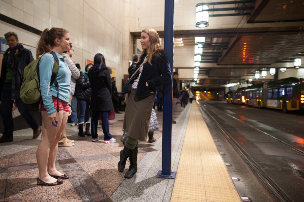And folks took it to heart, waiting pantless for the next train.