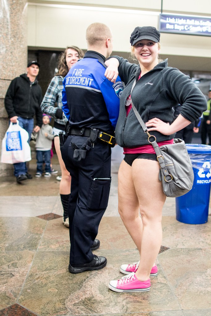 Or this girl, who managed to talk a cop into playing along, sort of.