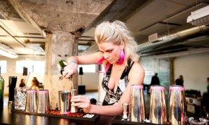 What do you get when you mix eight super-skilled female bartenders, four