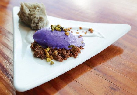 A yam desert from the pop-up Lahi.