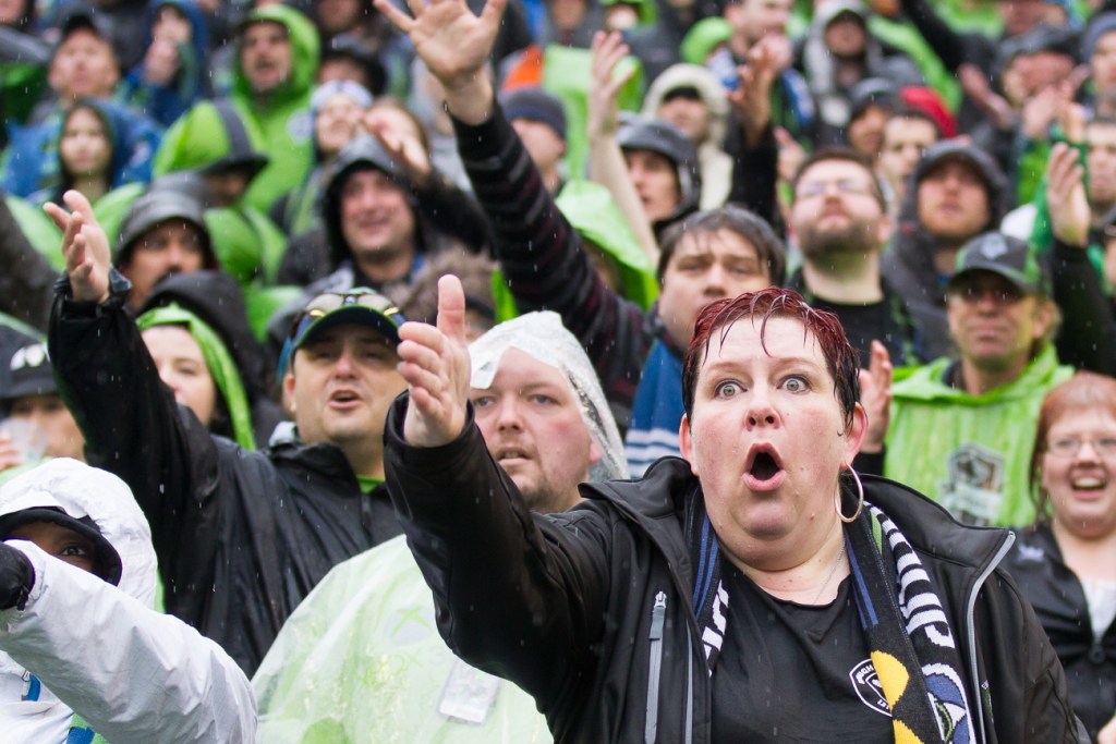 Despite KC earning three of the five yellow cards, Sounders fans felt the team deserved more, and weren't afraid to show it.