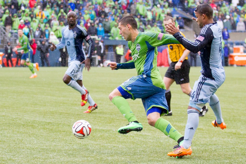 The onfield action took a notable turn in the 57th minute when Sounders' Clint Dempsey took the field.