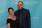 Spence with SIFF Managing Director Mary Bacarella. Later in the evening these two would make some big announcements about the future of SIFF.