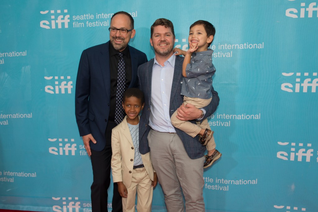 Spence with his family.