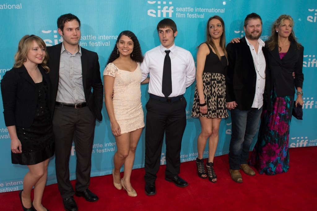 The cast and crew of SIFF film 'B.F.E..' including director Shawn Telford.