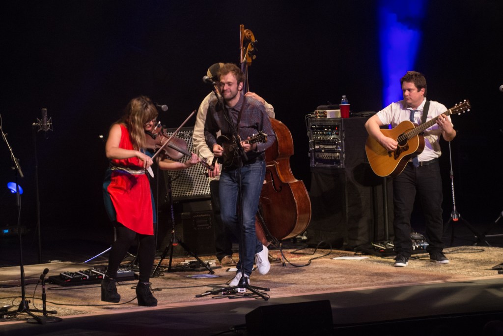 Chris Thile, Sara Watkins and Sean Watkins make up this incredible bluegrass group. They've known each other since they were around seven years old.