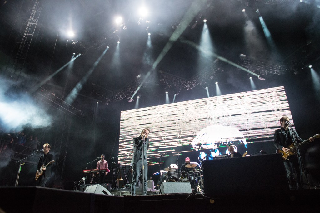 The National brought their gorgeous harmonies and mood lighting to the Gorge to perform for a packed house Saturday
