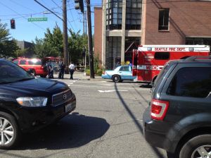 Emergency vehicles at the scene. Photo by Jeremy Dwyer Lindgren