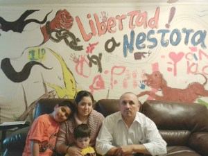 Salgado's daughter Grisel and husband Jose, with Grisel's children, in RentonPhoto by Nina Shapiro
