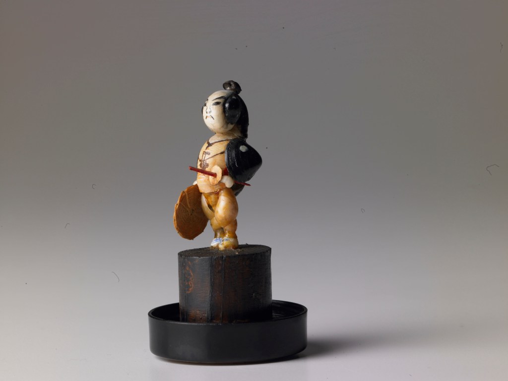 Kinoe Adachi’s samurai figure at BAM.