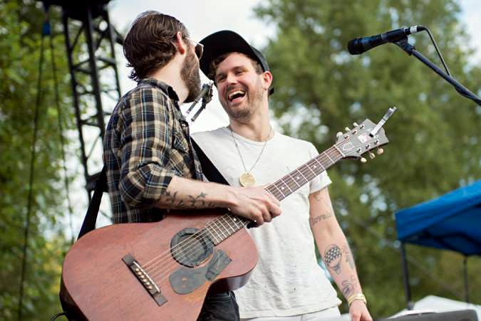 Clockwise from top: Tea Cozies, Seattle Rock Orchestra, and Cody and Rocky Votolato.